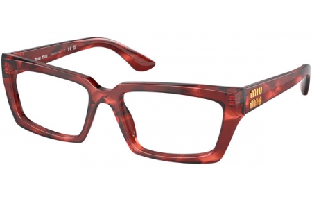 Frames - Miu Miu - VMU 04XV - 12Q1O1  STRIPED BORDEAUX