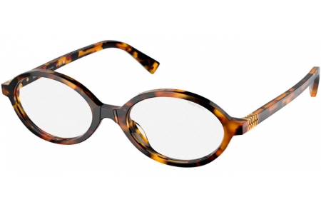 Gafas de Sol - Miu Miu - SMU 04ZS - VAU08N  HAVANA HONEY // TRANSPARENT WITH BLUE LIGHT FILTER