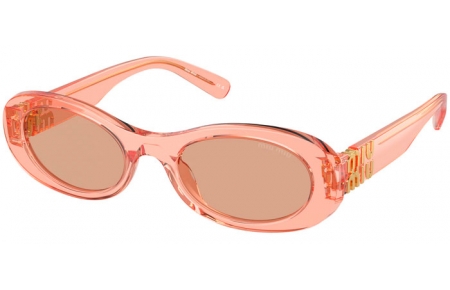 Gafas de Sol - Miu Miu - SMU 06ZS - 13T1P1  TRANSPARENT HAZELNUT // BROWN