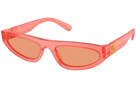 Lunettes de soleil - Miu Miu - SMU 07ZS - 14T07V  TRANSPARENT TULIP // ORANGE