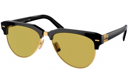 Sunglasses - Miu Miu - SMU 09ZS - 1AB07O  BLACK // OLIVE GREEN