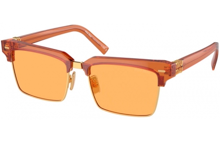 Lunettes de soleil - Miu Miu - SMU 10ZS - 15T0B7  TRANSPARENT CARAMEL // YELLOW