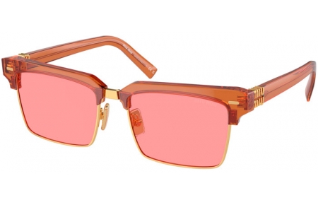 Gafas de Sol - Miu Miu - SMU 10ZS - 15T1D0  TRANSPARENT CARAMEL // PINK