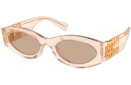 Sunglasses - Miu Miu - SMU 11WS - 11T40F  TRANSPARENT SAND // BROWN