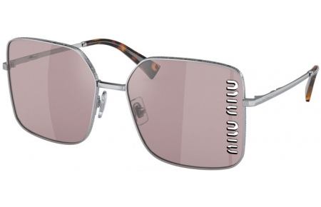 Gafas de Sol - Miu Miu - SMU 51YS - 1BC03V  SILVER // VIOLET MIRROR SILVER