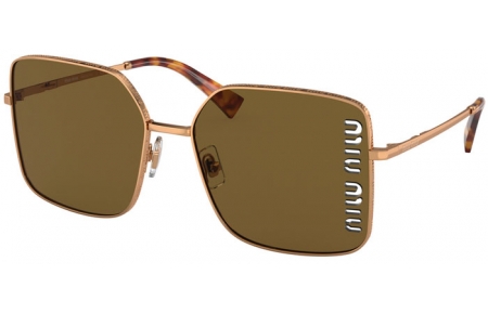 Gafas de Sol - Miu Miu - SMU 51YS - 7OE01T  ANTIQUE GOLD // DARK BROWN