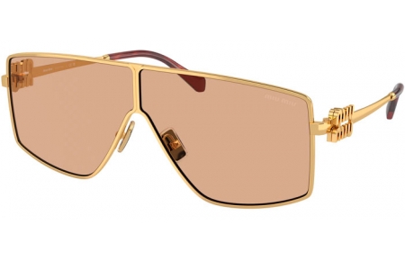 Gafas de Sol - Miu Miu - SMU 51ZS - 5AK40D  GOLD // ORANGE MIRROR SILVER