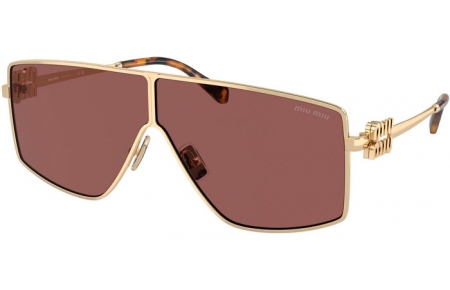 Gafas de Sol - Miu Miu - SMU 51ZS - ZVN70D  PALE GOLD // BROWN SILVER MIRROR VIOLET INSIDE