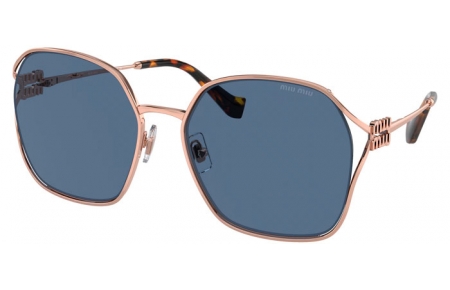 Gafas de Sol - Miu Miu - SMU 52WS - ZVF1V1  ROSE GOLD // DARK BLUE