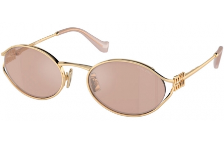 Gafas de Sol - Miu Miu - SMU 52YS - ZVN20F  PALE GOLD // PINK MIRROR GOLD