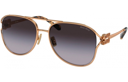 Gafas de Sol - Miu Miu - SMU 52ZS - 7OE5D1  AGED GOLD // GREY GRADIENT