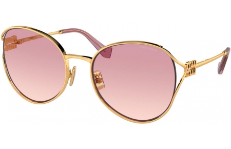 Sunglasses - Miu Miu - SMU 53YS - 5AK06S  GOLD // VIOLET GRADIENT