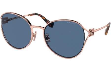 Gafas de Sol - Miu Miu - SMU 53YS - ZVF1V1  ROSE GOLD // DARK BLUE