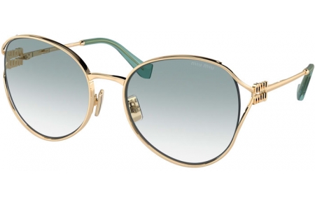 Gafas de Sol - Miu Miu - SMU 53YS - ZVN03O  LIGHT GOLD // LIGHT BLUE GRADIENT