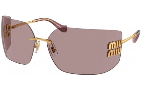 Gafas de Sol - Miu Miu - SMU 54YS - 5AK06I  GOLD // BROWN LIGHT PURPLE