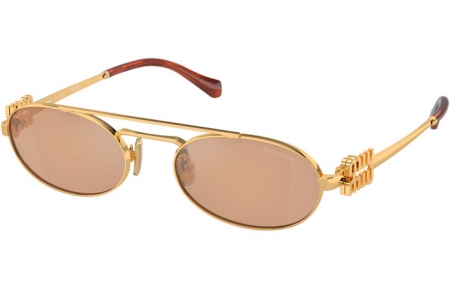 Gafas de Sol - Miu Miu - SMU 54ZS - 5AK40D  GOLD // ORANGE MIRROR SILVER