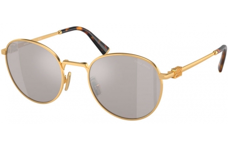 Gafas de Sol - Miu Miu - SMU 55ZS - 5AK07F  GOLD // LIGHT GREY MIRROR SILVER