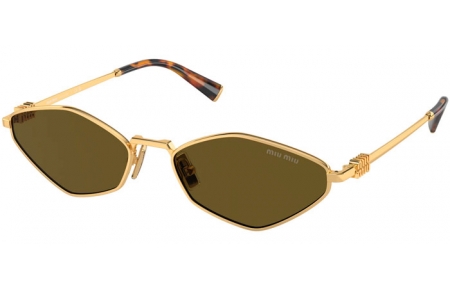 Gafas de Sol - Miu Miu - SMU 56ZS - 5AK09Z  GOLD // DARK BROWN