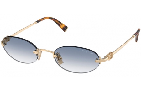 Gafas de Sol - Miu Miu - SMU A54S - ZVN80O  PALE GOLD // LIGHT BLUE GRADIENT CLEAR