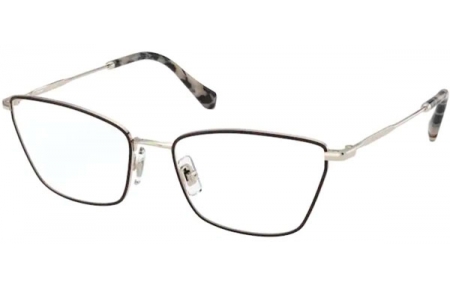 Lunettes de vue - Miu Miu - VMU 52SV  - 09B1O1 PALE GOLD BORDEAUX