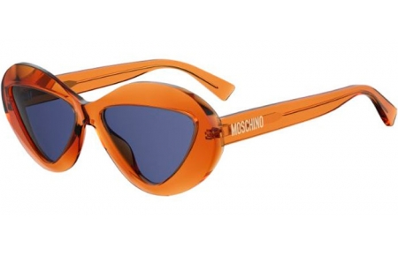 Gafas de Sol - Moschino - MOS076/S - L7Q (KU) ORANGE // BLUE GREY