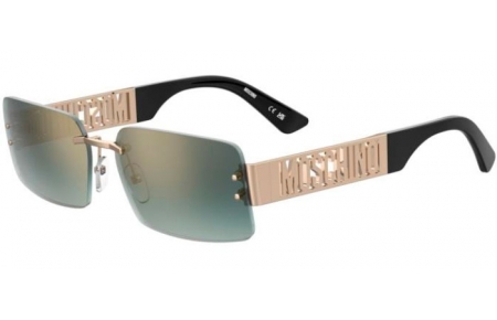 Gafas de Sol - Moschino - MOS169/S - 5F6 (EZ) TEAL GOLD // GREEN GRADIENT FLASH GUNMETAL