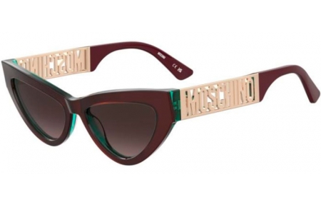 Gafas de Sol - Moschino - MOS170/S - B17 (HA) METALIZED BURGUNDY // BROWN GRADIENT