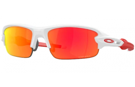 Gafas Junior - Oakley Junior - FLAK XXS OJ9008 - 9008-09 MATTE WHITE // PRIZM RUBY