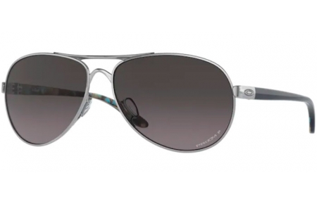 Gafas de Sol - Oakley - FEEDBACK OO4079 - 4079-40 POLISHED CHROME // PRIZM GREY GRADIENT