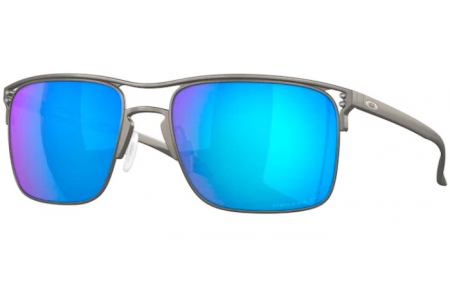 Gafas de Sol - Oakley - HOLBROOK TI OO6048 - 6048-04 MATTE GUNMETAL // PRIZM SAPPHIRE POLARIZED