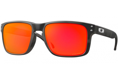 Gafas de Sol - Oakley - HOLBROOK OO9102 - 9102-E9 BLACK CAMO // PRIZM RUBY