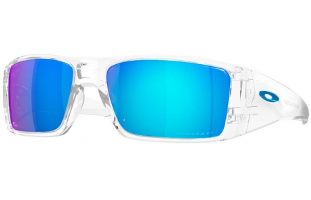 Sunglasses - Oakley - HELIOSTAT OO9231 - 9231-07 TRANSPARENT // PRIZM SAPPHIRE POLARIZED