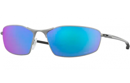 Gafas de Sol - Oakley - WHISKER OO4141 - 4141-04 SATIN CHROME // PRIZM SAPPHIRE IRIDIUM POLARIZED