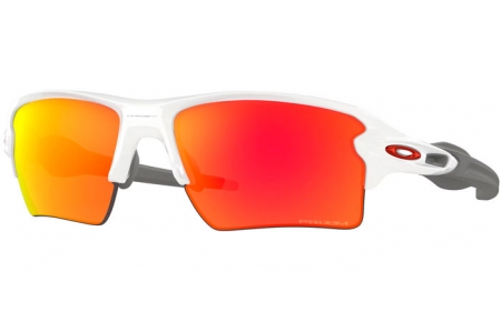 Gafas de Sol - Oakley - FLAK 2.0 XL OO9188 - 9188-93 POLISHED WHITE // PRIZM RUBY