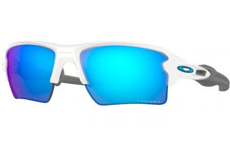 Sunglasses - Oakley - FLAK 2.0 XL OO9188 - 9188-94 POLISHED WHITE // PRIZM SAPPHIRE