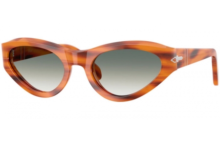 Gafas de Sol - Persol - PO0052S - 960/3A SRIPED BROWN // GREEN GRADIENT TRANSPARENT