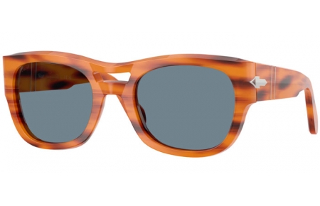 Gafas de Sol - Persol - PO0064S - 960/56 STRIPED BROWN // LIGHT BLUE