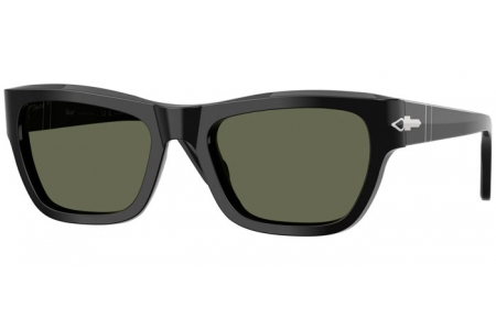 Gafas de Sol - Persol - PO0091S - 95/58 BLACK // GREEN POLARIZED