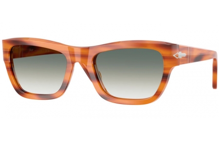 Gafas de Sol - Persol - PO0091S - 960/3A STRIPED BROWN // GREEN GRADIENT TRANSPARENT