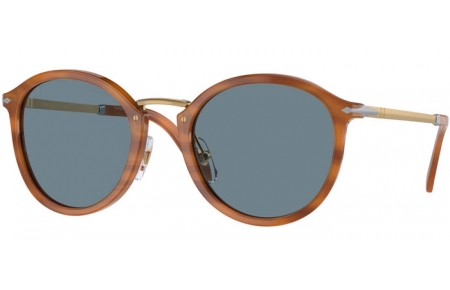 Gafas de Sol - Persol - PO3309S - 960/56 STRIPED BROWN // LIGHT BLUE