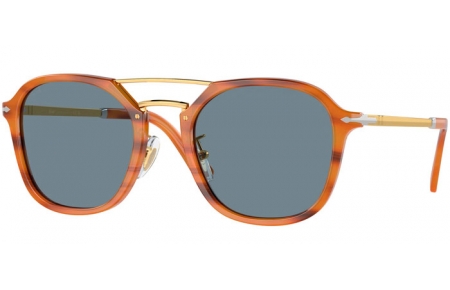 Gafas de Sol - Persol - PO3352S - 960/56 STRIPED BROWN // LIGHT BLUE