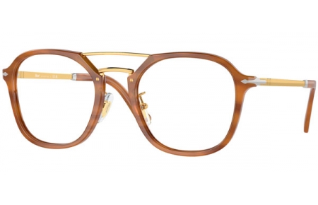 Lunettes de vue - Persol - PO3352V - 960 STRIPED BROWN