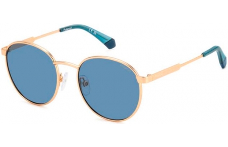 Gafas Junior - Polaroid Junior - PLD 8039/S - LFH (C3) MATTE COPPER GOLD // BLUE POLARIZED