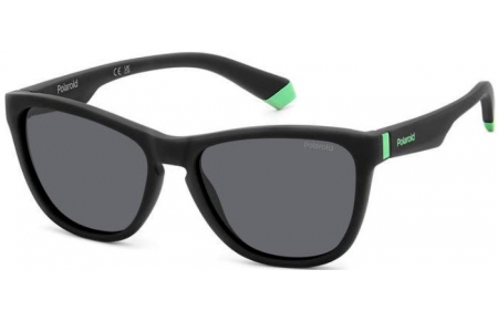 Gafas Junior - Polaroid Junior - PLD 8056/S - 003 (M9) MATTE BLACK // GREY POLARIZED