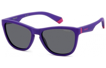 Gafas Junior - Polaroid Junior - PLD 8056/S - 1JZ (M9) MATTE VIOLET // GREY POLARIZED