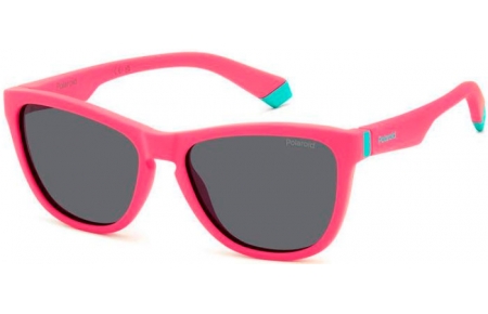 Gafas Junior - Polaroid Junior - PLD 8056/S - 8KJ (M9) MATTE PINK // GREY POLARIZED