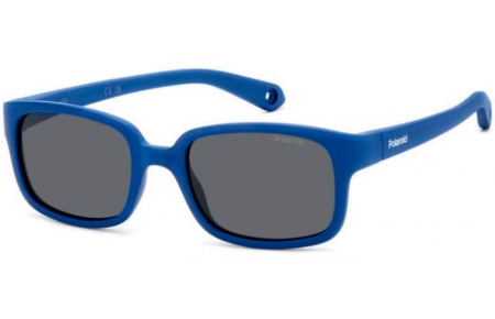 Gafas Junior - Polaroid Junior - PLD K008/S - FLL (M9) MATTE BLUE // GREY POLARIZED