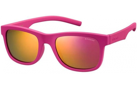 Gafas Junior - Polaroid Junior - PLD 8020/S - CYQ (AI) DARK PINK // GREY PINK MIRROR POLARIZED