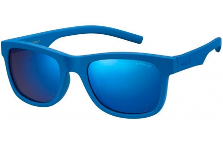 Gafas Junior - Polaroid Junior - PLD 8020/S - ZDI (JY) BLUE // GREY BLUE MIRROR POLARIZED