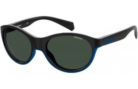 Gafas Junior - Polaroid Junior - PLD 8042/S - OY4 (M9) BLACK AZURE // GREY POLARIZED